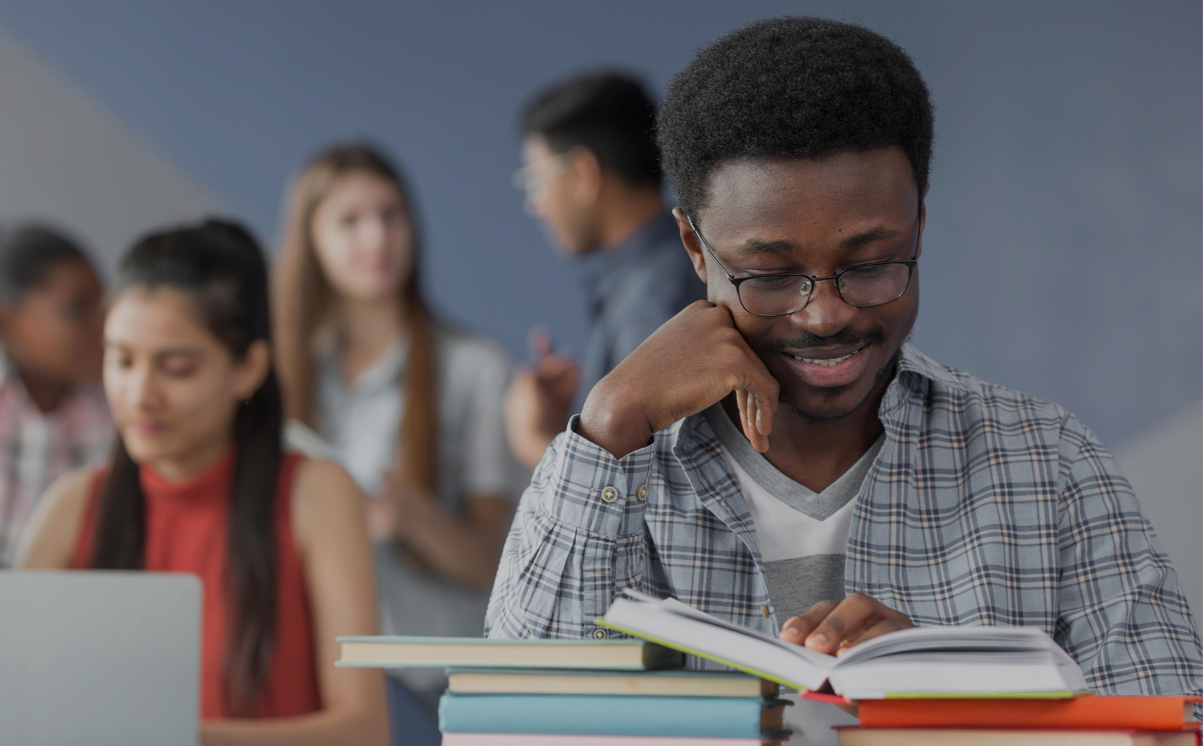 A student preparing for an examination